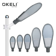 OKELI High Lumen Aluminum Die Casting Acrylic IP65 Waterproof 20W 30W 50W 100W 150W Outdoor LED Street Light